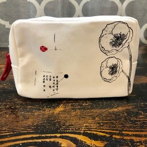 Clarin’s cosmetic bag